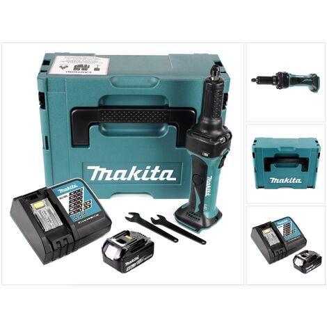 Makita DGD 800 RM1J 18 V Li-Ion Meuleuse droite sans fil en Coffret Makpac + 1x Batterie  4,0 Ah + Chargeur (1/5)