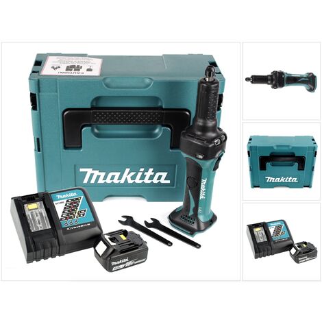 Makita DGD 800 RT1J 18 V Li-Ion Meuleuse droite sans fil en Coffret Makpac + 1x Batterie  5,0 Ah + Chargeur (1/5)