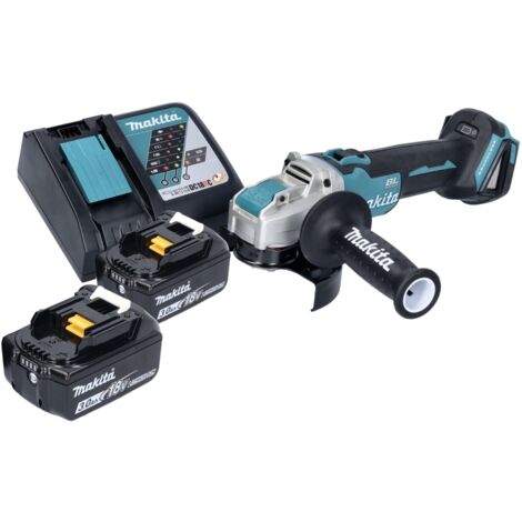 Meuleuse D'angle Sans Fil 125 Mm - Moteur Brushless - Compatible Batteries Makita 18V - YOFIDRA