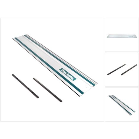 Makita – Rail de guidage 1000mm – 2 jonctions pour rail – Aluminium extrudé – Pare-éclats remplaçable – Pour scies plongeantes et circulaires