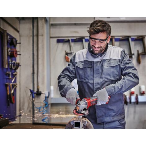 Einhell Meuleuse d'angle Ø115mm sans fil TE-AG 18/115-2 Li Solo Power X-Change (18 V, profondeur de coupe de 28 mm) Livré sans Batterie ni Chargeur