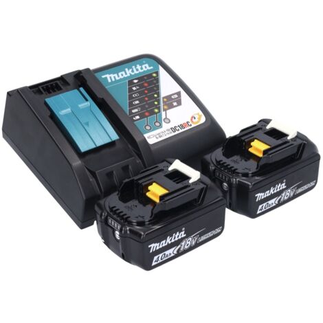 Makita DVC 750 LRM aspirateur sans fil LXT 18 V 67 mbar 7,5 l Brushless + 2x batterie 4,0 Ah + chargeur