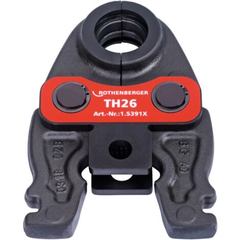 Rothenberger – Pince à sertir Compact TH26 – Mâchoire 28mm pour tuyauterie métallique – DURA LAZR TEC pour sertissage précis – Acier spécial résistant