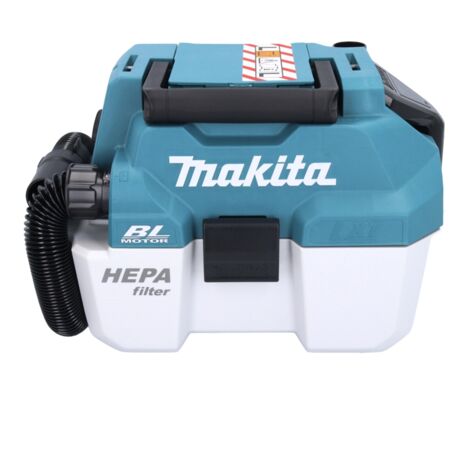 Makita DVC 750 LT1 Aspirateur sans fil LXT 18 V 67 mbar 7,5 l Brushless + 1x batterie 5,0 Ah - sans chargeur