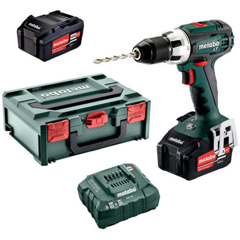 Perceuse visseuse 18V 2 x 4Ah Li-Power – Moteur 4 pôles – Couple max 60Nm – Ø perçage bois 38mm – Coffret metaBOX 145 - BS 18 LT (1/10)