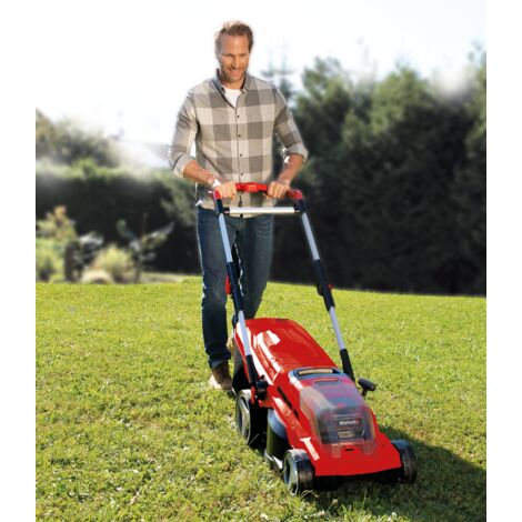 Einhell Tondeuse à gazon sans fil GE-CM 36/37 Li-Solo Power X-Change (36V, largeur de coupe 37 cm, jusquà 400 m2, bac 45L) Livré sans Batterie ni Chargeur