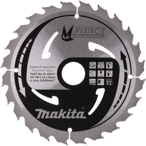 Makita B-32041 Lame de scie circulaire Makforce TCT 190x30mm 24T bois