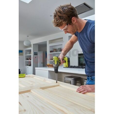 RYOBI 18 V ONE 6-delige accu-combokit RCK182O-242SZL, slagboorschroevendraaier, haakse slijper, 2x accu's (4,0Ah & 2,0 Ah), oplader, gereedschapstas