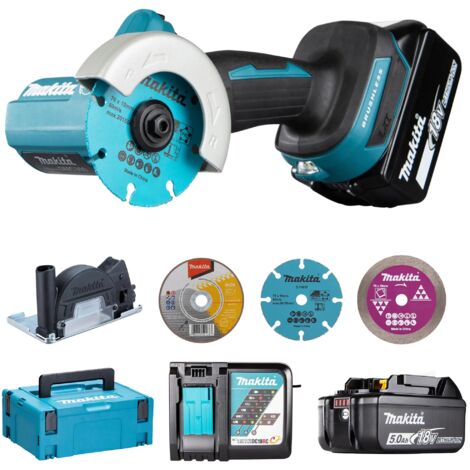 Makita – Scie à diamant 18V DMC300RTJ – 2 batteries 5Ah – Technologie XPT pour environnements difficiles – Profondeur de coupe 16mm (1/10)