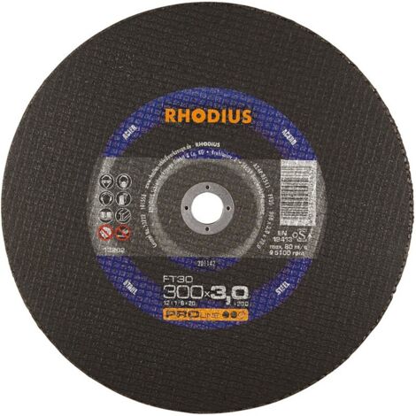 RHODIUS Disque à tronçonner FT30 D300x3mm droit 25 pièces ( 4000843835 ) (1/2)