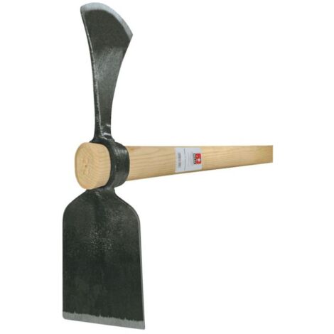 Houe huppe avec manche en frêne 105 cm – Longueur de lame 43 cm – Acier pour désherbage et préparation du sol – Ideal