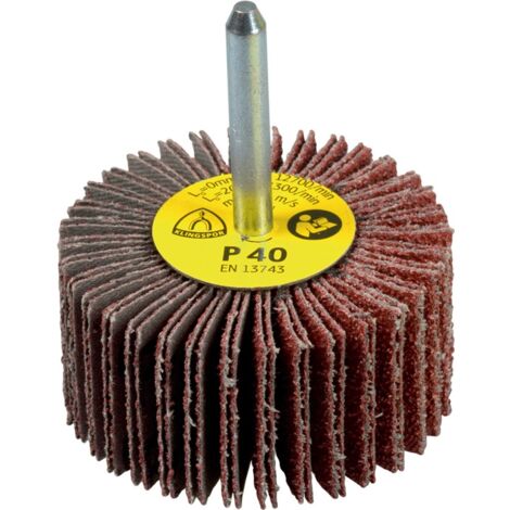 KLINGSPOR Roues à lamelles KM 613 Ø50xH20mm grain 80 10 pièces ( 4000844362 )