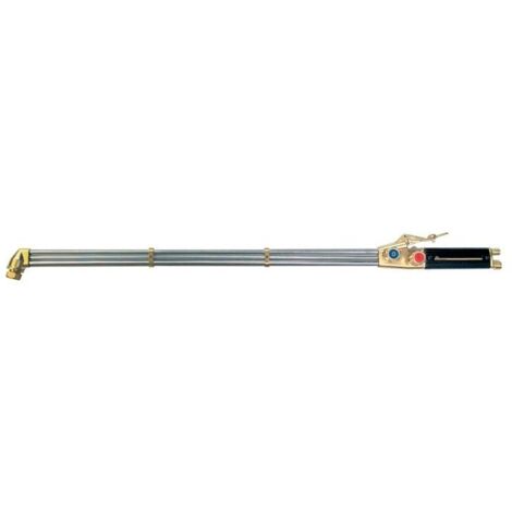 GCE – Chalumeau soudeur à flamme bi-gaz – Tête de brûleur inclinée 75° – Longueur 1155 mm – Compatible acétylène et propane