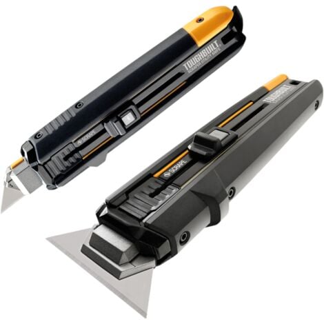 Toughbuilt TB-H4S5-01 Couteau universel Découper & Gratter + 5x lame de rechange