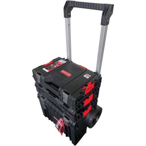 Qbrick System PRO Set 7 2.0 Plus Set de chariot à outils + PRO Toolcase + PRO Box 130 2.0 + PRO Cart 2.0 Plus 410 x 400 x 610 mm