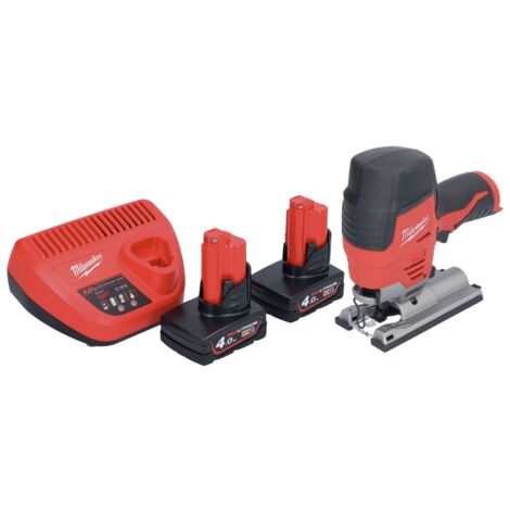 Scie Sauteuse Sans Fil Flex 12V - Moteur Sans Balais - Vitesse Réglable 800-3000 Tr/min - Coupe Bois 90 Mm, Métal 10 Mm - 3