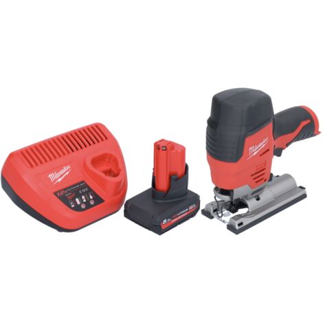 Scie Sauteuse Sans Fil Flex 12V - Moteur Sans Balais - Vitesse Réglable 800-3000 Tr/min - Coupe Bois 90 Mm, Métal 10 Mm - 5