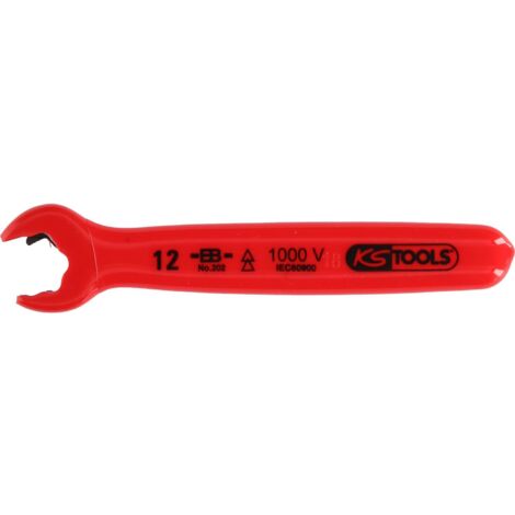 Clé plate à cliquet avec revêtement isolant, 13 mm (1/3)