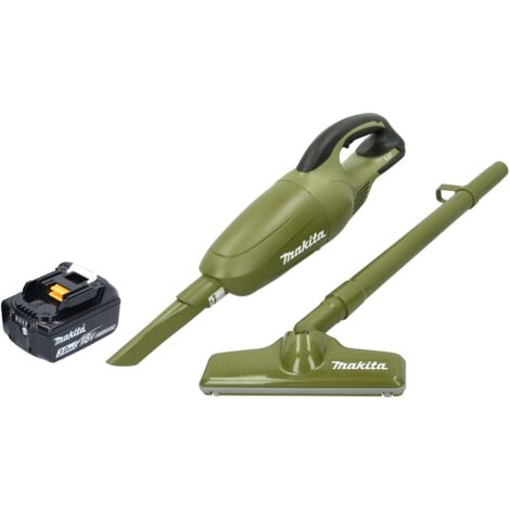 Makita DCL 180 FO Aspirateur sans fil 18 V 0,65 l Olive Outdoor Adventure Serie + 1x batterie 3,0 Ah - sans chargeur (1/5)