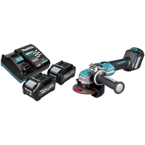 Makita GA 041 GM201 Meuleuse d'angle sans fil 40 V max. 125 mm X-LOCK Brushless + 2x batterie 4,0 Ah + chargeur (1/5)
