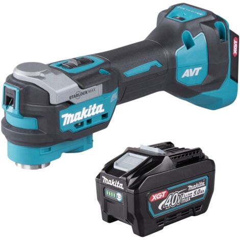 Makita TM 001 GT1 Outil multifonctions sans fil 40 V max Starlock Max Brushless + 1x batterie 5,0 Ah - sans chargeur (1/5)