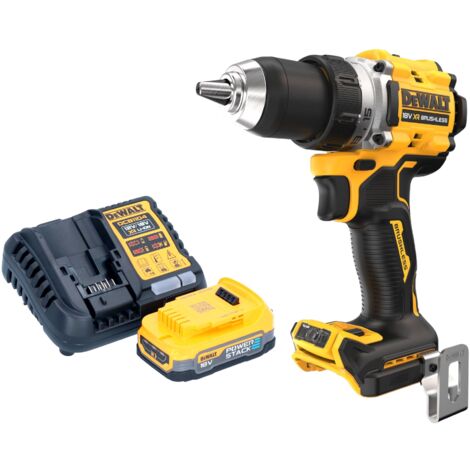 DeWalt DCD 800 E1 Perceuse-visseuse sans fil 18 V 90 Nm Brushless + 1x batterie Powerstack 1,7 Ah + chargeur (1/5)