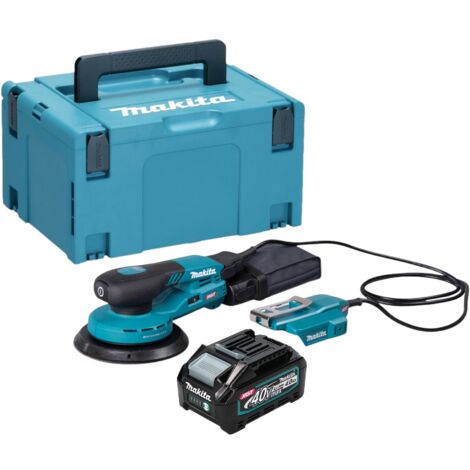 Makita BO 004 CGM101 Ponceuse excentrique sans fil 40 V max. 150 mm 3,0 mm course Brushless + 1x batterie 4,0 Ah + Makpac - sans chargeur (1/5)