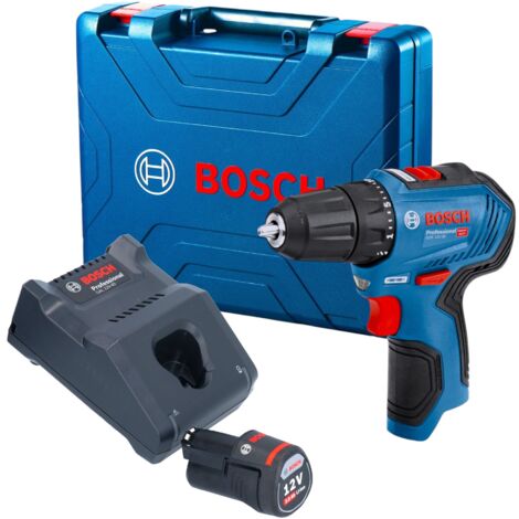 Perceuse-Visseuse Bosch Professional GSR 12V-32 - Sans Fil, Compacte, Moteur Sans Charbons - Avec 2 Batteries 2,0 Ah
