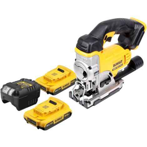 Scie Sauteuse Sans Fil WingFly Compatible Dewalt 18V/20V - 3000 SPM, Coupe Biseautée 0-45°, Avec 15 Lames