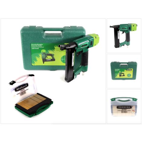 PREBENA 2XR-J50 Cloueuse Pneumatique + 8000 Clous J-BOX - Mallette Transport Incluse