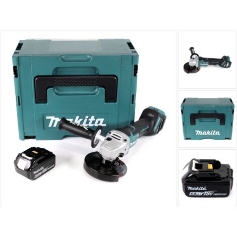 Makita DGA 517 G1J Meuleuse d'angle sans fil 18V 125mm + 1x Batterie 6,0Ah + Coffret de transport Makpac - sans Chargeur (1/5)