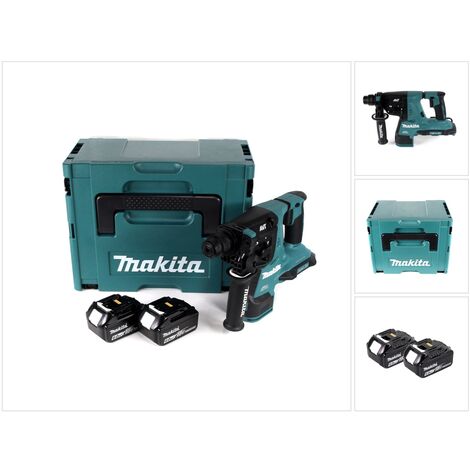 Makita DHR 280 GJ 2 x 18 V 36 V Li-Ion Marteau perforateur sans fil 28 mm pour SDS-PLUS en Makpac + 2 x 6,0 Ah batterie - sans chargeur (1/5)