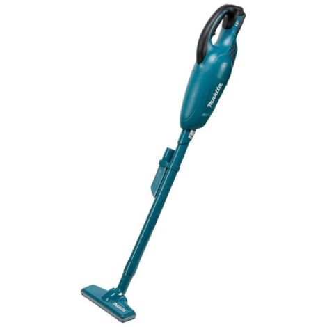 Makita – Aspirateur balai sans fil 18V – Puissance 30W – Aspiration 3,6 kPa – Débit d'air 1,3 m3/min – Bac à poussière 650 ml – Silencieux