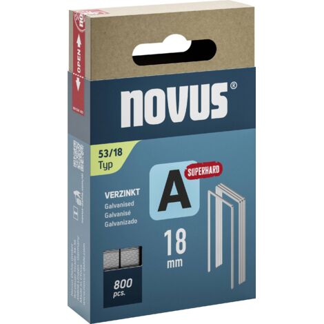 Agrafe à fil fin Novus A type 53 ( 4000815158 ) Largeur d'agrafe 11,3 mm super dur (1/2)