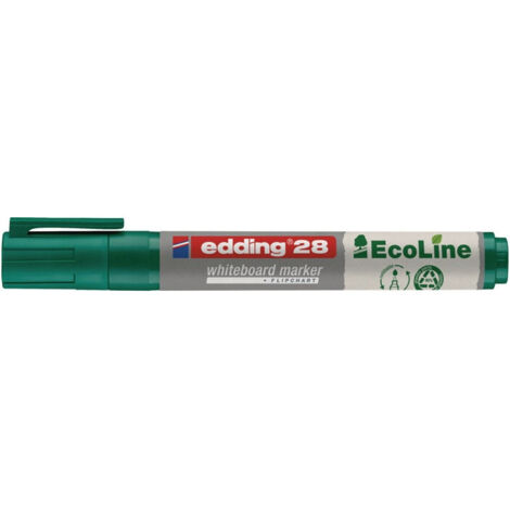 Marqueur tableau blanc 28 EcoLine vert trait largeur 1,5-3mm pointe ronde EDDING (par 10)