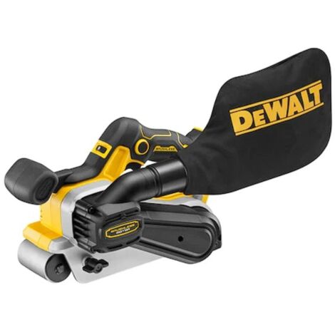 Dewalt – Ponceuse à bande 18V sans batterie – Moteur sans balais – Vitesse variable 198-320 m/min – Largeur bande 75mm – Pour bois dur
