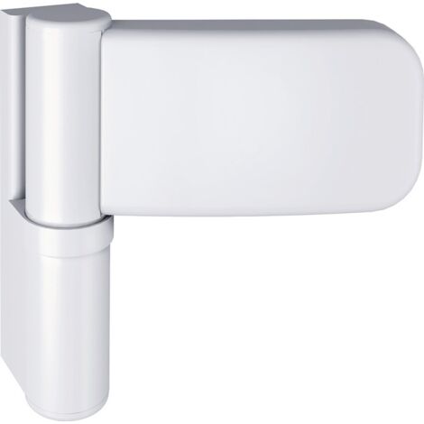 SIMONSWERK Paumelle de porte d'entrée Siku 3D K 3030 acier blanc 120 kg protection anti-dégondage 5 190710 0 07003