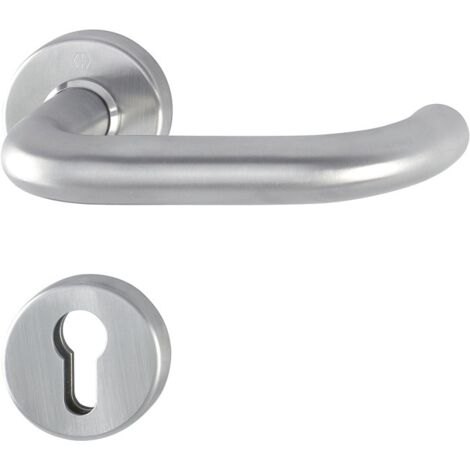 HOPPE Demi-garniture à rosette Paris E138Z/42/42S Acier inoxydable F69 ( 3000220054 )
