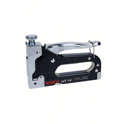 Bosch – Agrafeuse-cloueuse à main 4-14mm – Fixation rapide pour tissus et isolants – Poignée rembourrée – Corps acier poli robuste - 0603038001 (1/5)