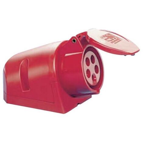Jäger Direkt Prise murale CEE ( 4000873890 ) 16 A 400 V avec couvercle rabattable IP44 (1/4)