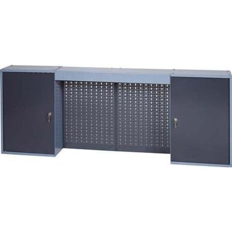 Armoire à outils ( 4000870178 ) H600xL1600xP200mm 4 panneaux arrière perforés, 2 portes