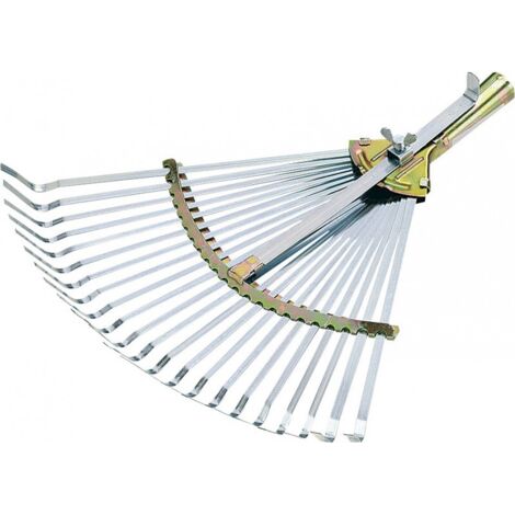 FLORA Balai à feuilles professionnel Largeur de travail 320 - 480 mm galvanisé sans manche - 2779