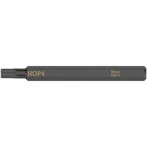 WERA Bit 840 S Hex-Plus 4,0 x 70 mm 1/4 ″ 4,0 Longueur 70 mm 5 pièces ( 4000827269 ) (1/5)