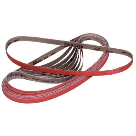 VSM bande abrasive XK870F ( 4000843140 ) longueur 760 mm largeur 40 mm grain 60 grain céramique 20 pièces
