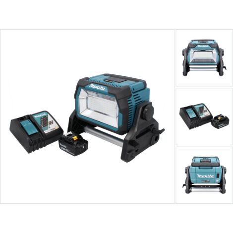 Makita DML 809 RG1 Akku LED Baustrahler 18 V 10000 lm + 1x Akku 6,0 Ah + Ladegerät (1/5)