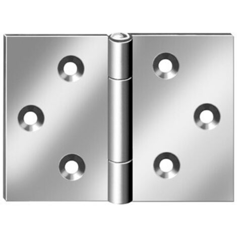 Vormann charnière 1.4301 10504 ( 3000272343 ) hauteur 60 mm largeur 90 mm roulée, large 10 pièces