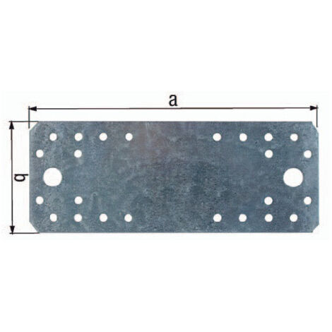 GAH Raccord plat EN 14545:29-2 Longueur 80 mm Largeur 40 mm Épaisseur 2 mm 25 pièces ( 3000200345 )