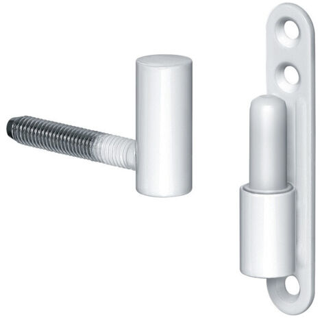 Gond porte K 3172 WF Acier plastifié blanc besch. Lg. 57mm SIMONSWERK (Par 20)