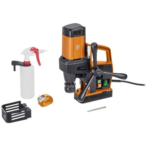 Fein – Perceuse magnétique éco jusqu'à 32 mm – Puissance 1200 W – Effort magnétique 10 000 N – Changement de fraise sans outil – 72709561000