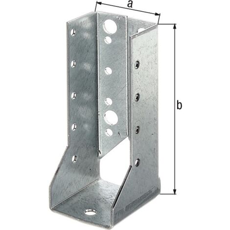 GAH Alberts Sabot de poutre type B 80/120 2 mm ETA-08/0171 acier sdmverz. - 336752